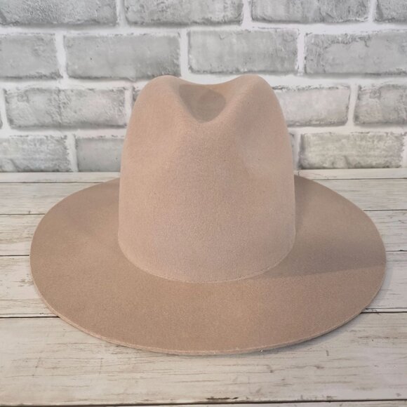 Gigi Pip Australian Wool Fedora Hat Womens 57 S/M Classic Quiet Luxury Confident - Picture 2 of 9